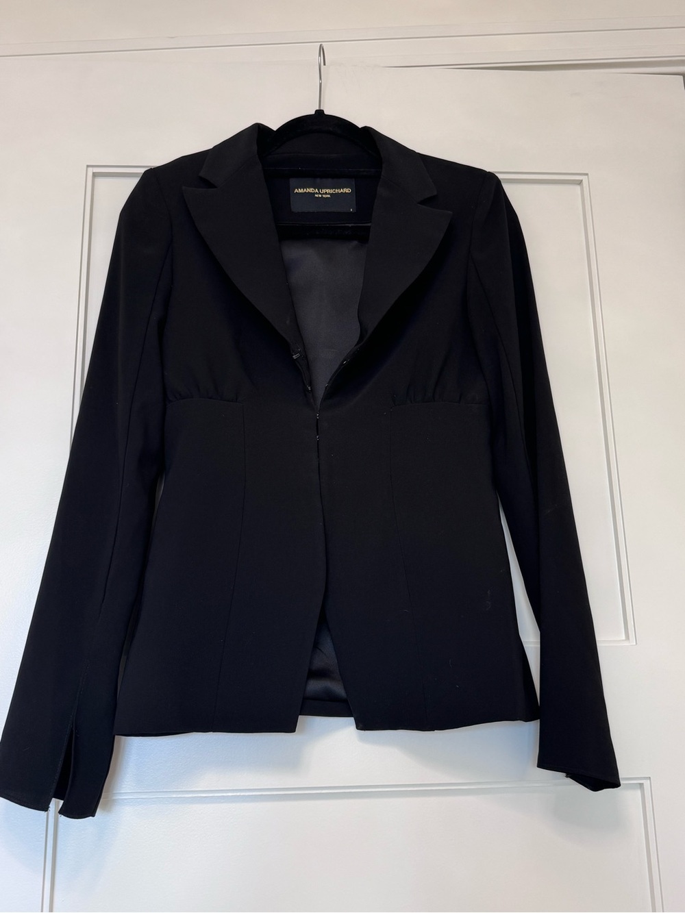 Amanda Uprichard Black Fitted Blazer